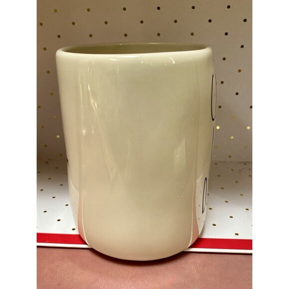 Rae Dunn CACKLE WITH DELIGHT White Coffee Mug Double Sided Witch Hat Halloween - Picture 5 of 10